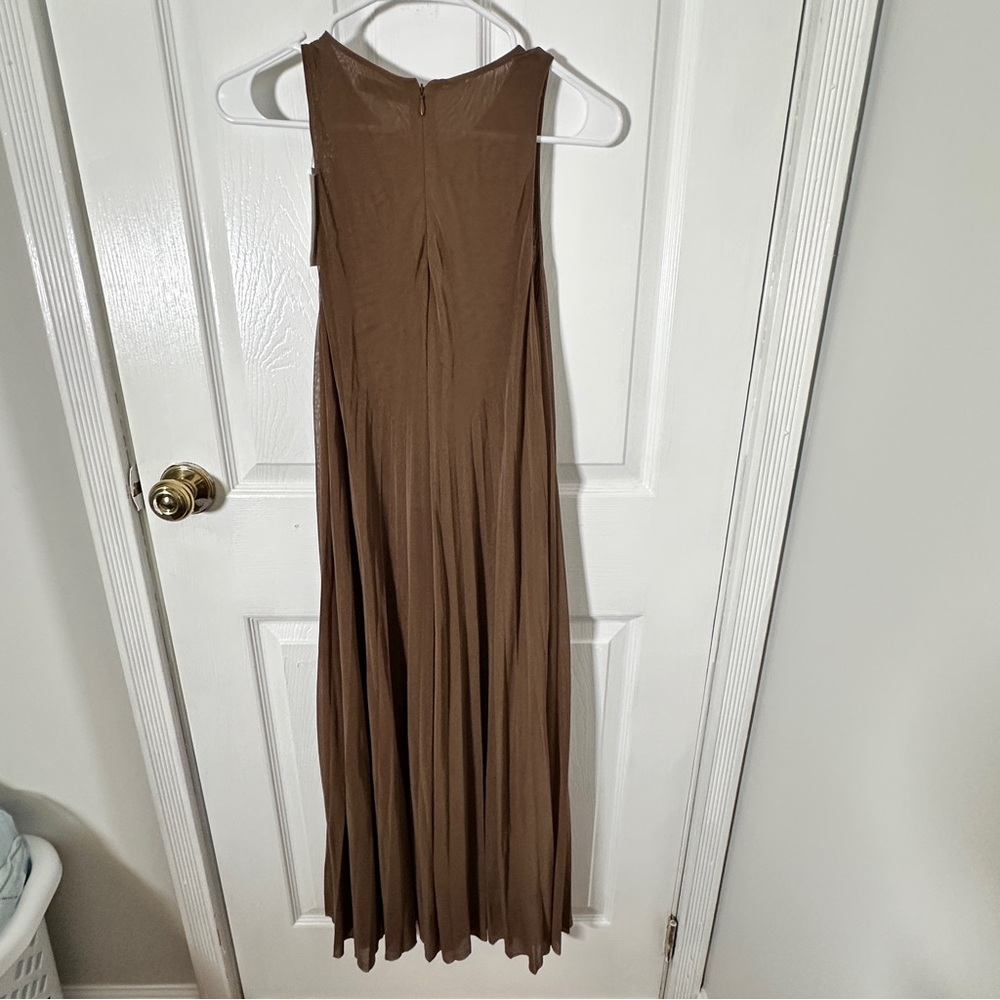 NWT Vince High Neck Pleated Dress - Picture 9 of 12